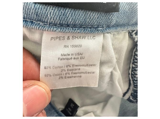 Jeans Veronica Beard Carly 11" Kick Flare en coton bleu clair - vue 12