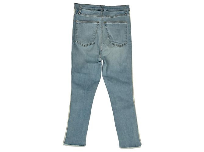 Jeans Veronica Beard Carly 11" Kick Flare en coton bleu clair - vue 2