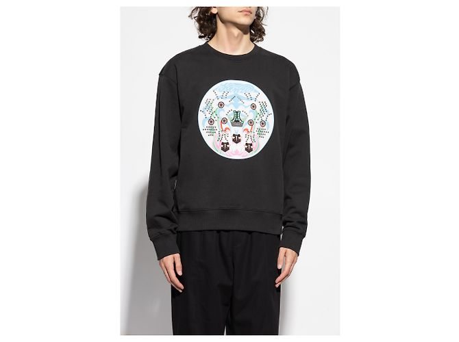 Kenzo Logo Sweatshirt schwarz Baumwolle - Ansicht 3