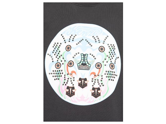 Kenzo Logo Sweatshirt schwarz Baumwolle - Ansicht 5