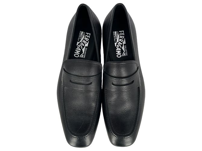 Salvatore Ferragamo Mocassini Penny Ferragamo in pelle nera - vista 5