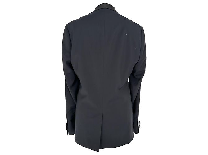 Blazer simple boutonnage Sandro en laine noire - vue 6