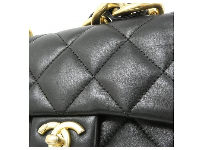 Borsa a spalla Chanel in agnellino - vista 7