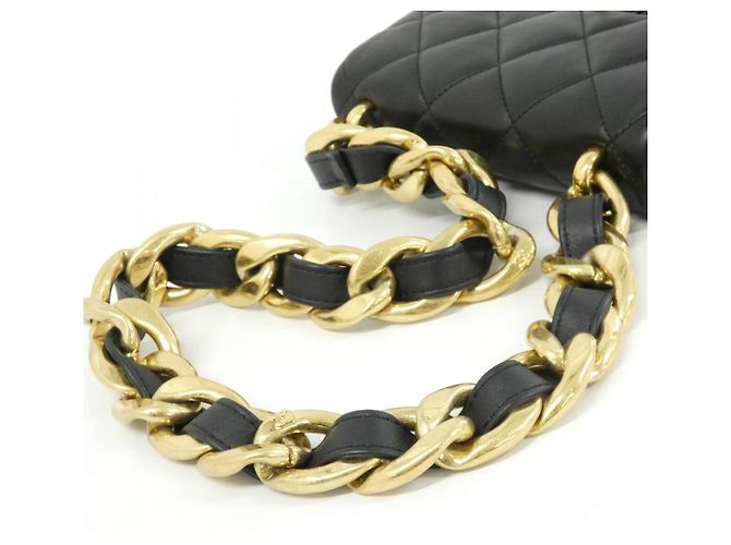 Borsa a spalla Chanel in agnellino - vista 9