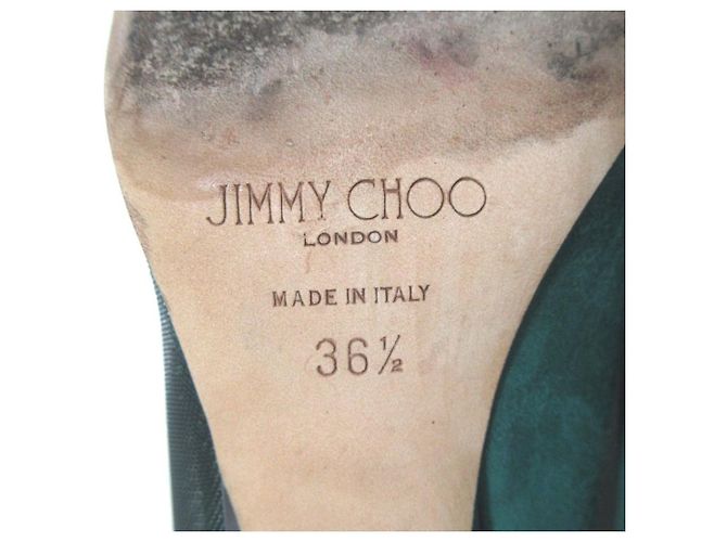Décolleté a punta in camoscio e mesh Jimmy Choo - vista 13
