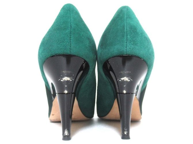 Décolleté a punta in camoscio e mesh Jimmy Choo - vista 5