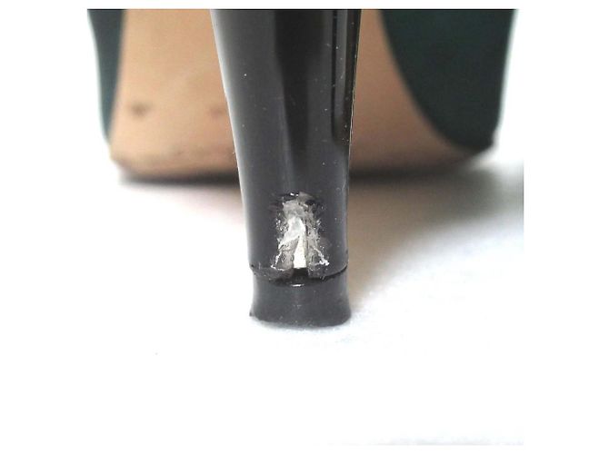 Décolleté a punta in camoscio e mesh Jimmy Choo - vista 6