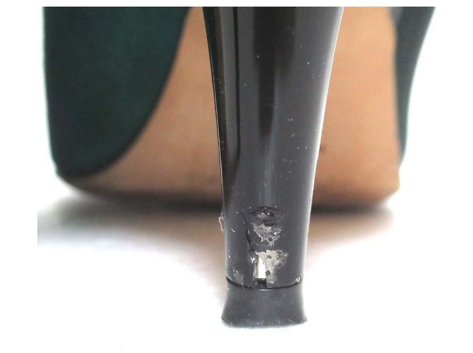 Décolleté a punta in camoscio e mesh Jimmy Choo - vista 7