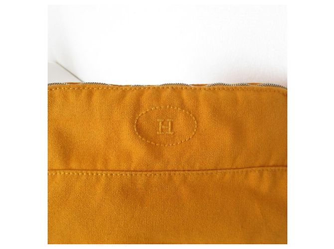 Hermès Hermes Bolide MM Baumwoll-Canvas-Tasche - Ansicht 9