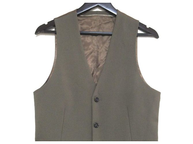 Chaleco de lana Gucci Verde Khaki - vista 3