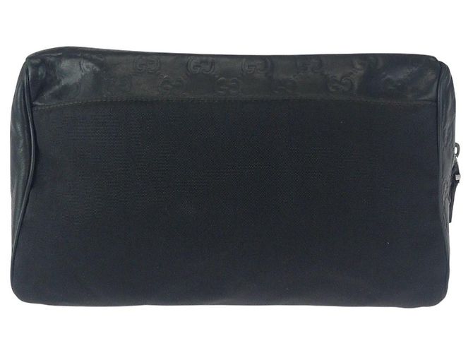 Clutch Gucci Guccissima in pelle e canvas - vista 2