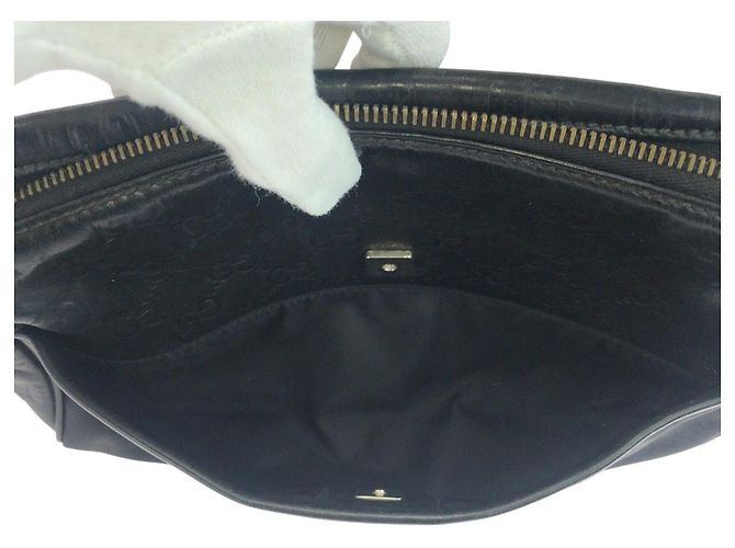 Clutch Gucci Guccissima in pelle e canvas - vista 8