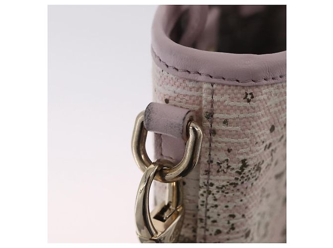 Christian Dior Hand Bag Canvas 2way Pink Gold - vista 26
