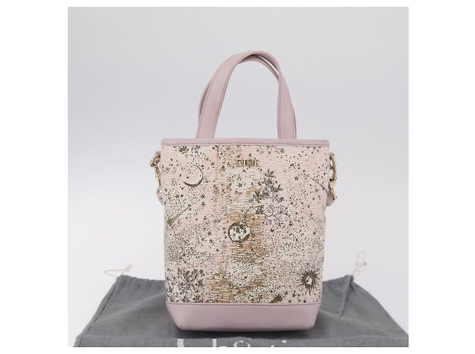 Christian Dior Hand Bag Canvas 2way Pink Gold - vista 28