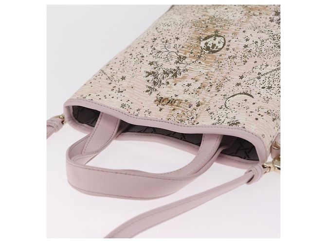 Christian Dior Hand Bag Canvas 2way Pink Gold - vista 6