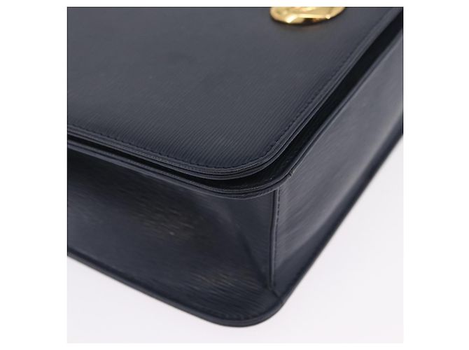 Chloé Chloe Chain Shoulder Bag Leather Navy Gold - vista 11