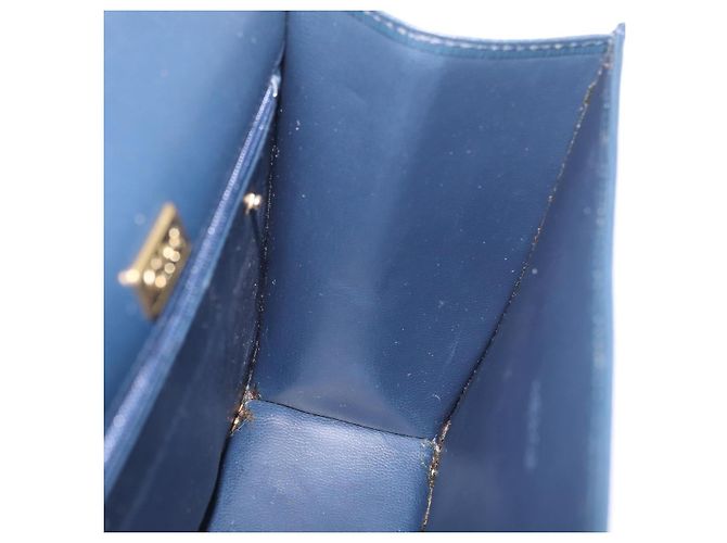Chloé Chloe Chain Shoulder Bag Leather Navy Gold - vista 22