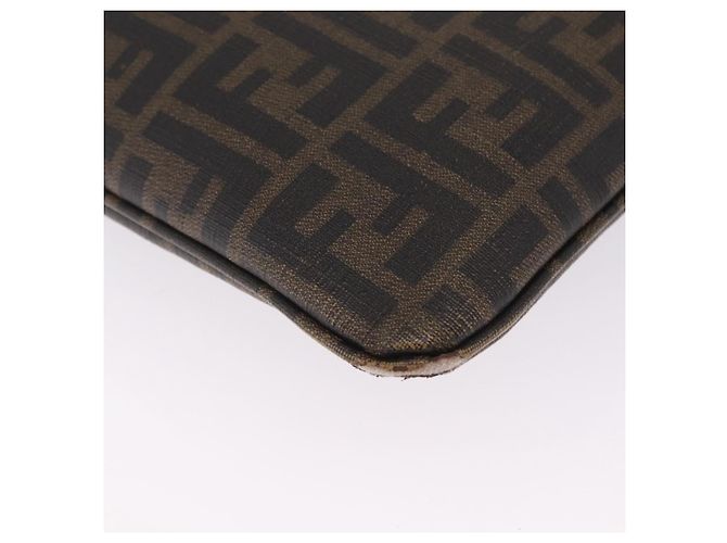 FENDI Zucca Canvas Shoulder Bag PVC Brown Black 7VA207 - vista 10