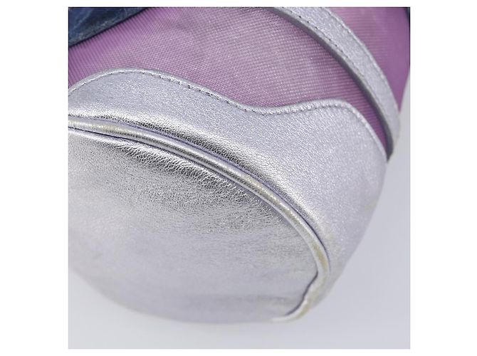 Miu Miu Hand Bag Suede Navy Silver - vista 13