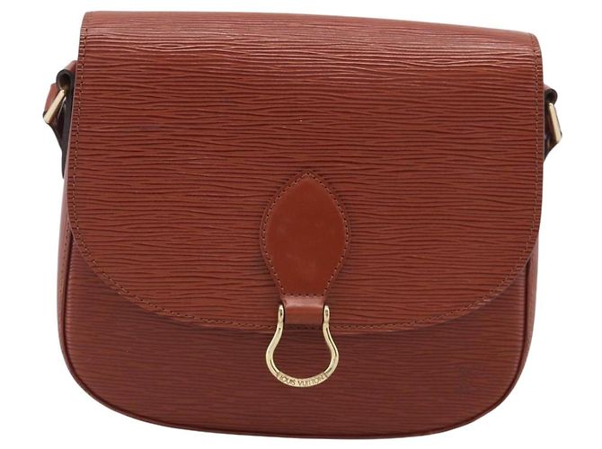 Saint-Cloud LOUIS VUITTON Epi Saint Cloud GM Shoulder Bag Brown M52193 LV - vista 13