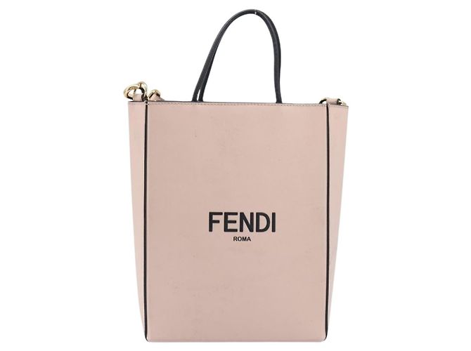 FENDI Hand Bag Leather 2way Pink Gold - vista 2