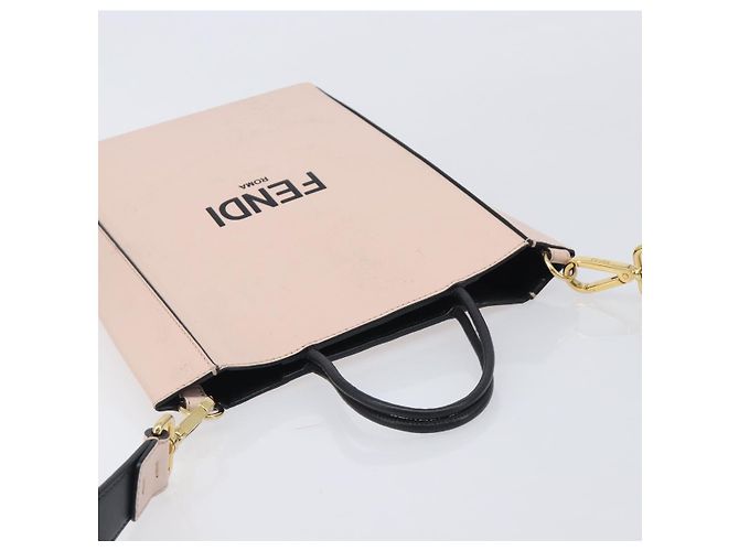 FENDI Hand Bag Leather 2way Pink Gold - vista 6