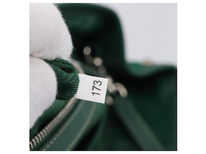 PRADA Handtasche Nylon 2way Grün Silber - Ansicht 11