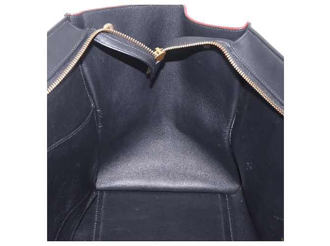 Trapèze Céline CELINE Trapeze Hand Bag Leather 2way Beige Gold - vista 28