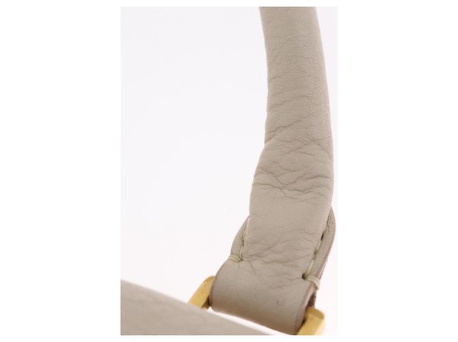 Trapèze Céline CELINE Trapeze Hand Bag Leather 2way Beige Gold - vista 8