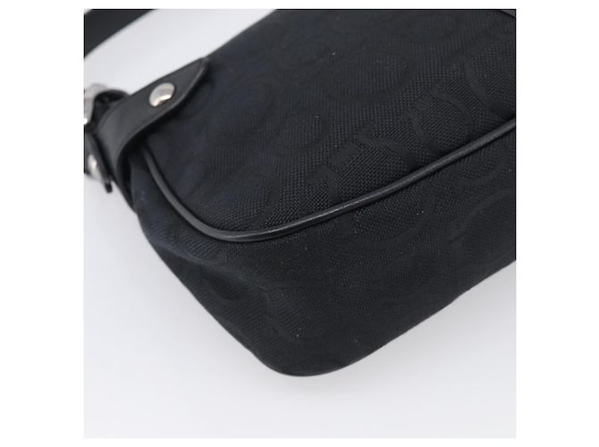 Salvatore Ferragamo Gancini Shoulder Bag Canvas Black Silver - vista 16