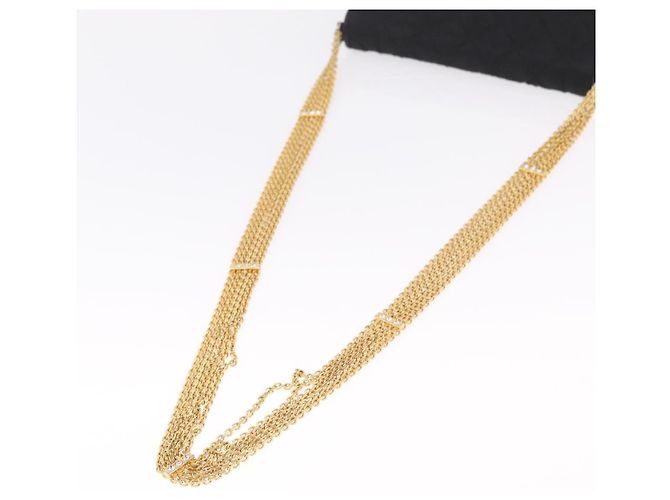 CHANEL Matelasse Chain Shoulder Bag Nylon Black Gold Tone CC - vista 7