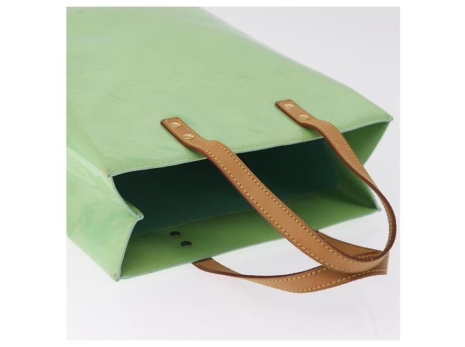 LOUIS VUITTON Monogram Vernis Reade MM Hand Bag Peppermint M91305 - vista 7