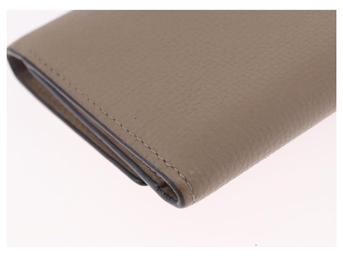 LOEWE Bifold Wallet Leather Beige Silver - vista 15
