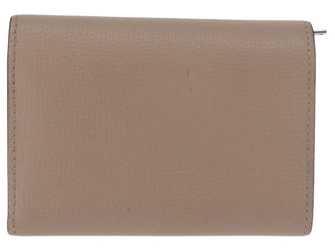 LOEWE Bifold Wallet Leather Beige Silver - vista 2