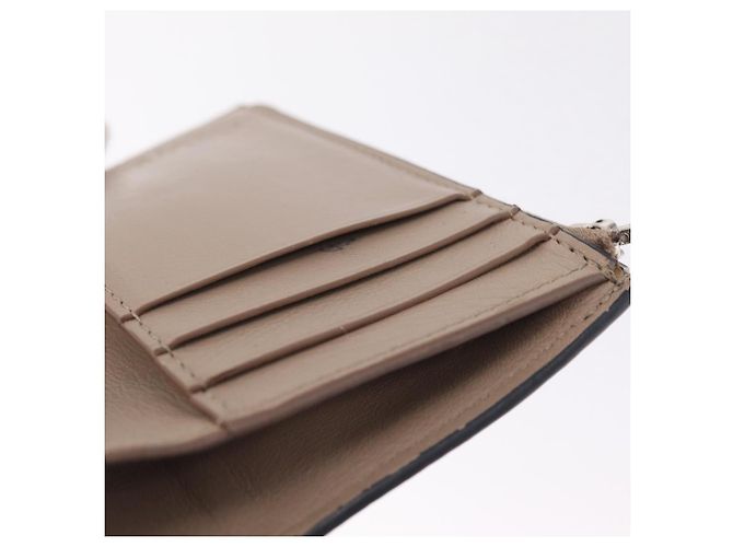 LOEWE Bifold Wallet Leather Beige Silver - vista 22