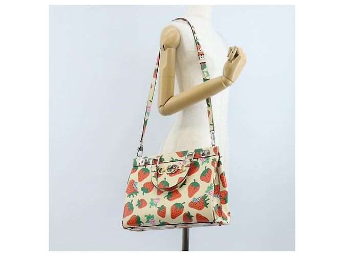 GUCCI Zumi Hand Bag Leather 2way Multicolor Silver 564714 - vista 30