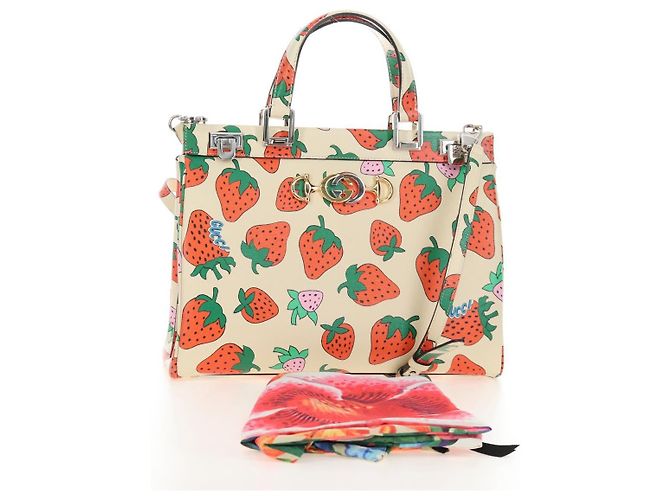 GUCCI Zumi Hand Bag Leather 2way Multicolor Silver 564714 - vista 31