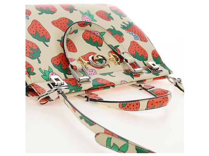 GUCCI Zumi Hand Bag Leather 2way Multicolor Silver 564714 - vista 6