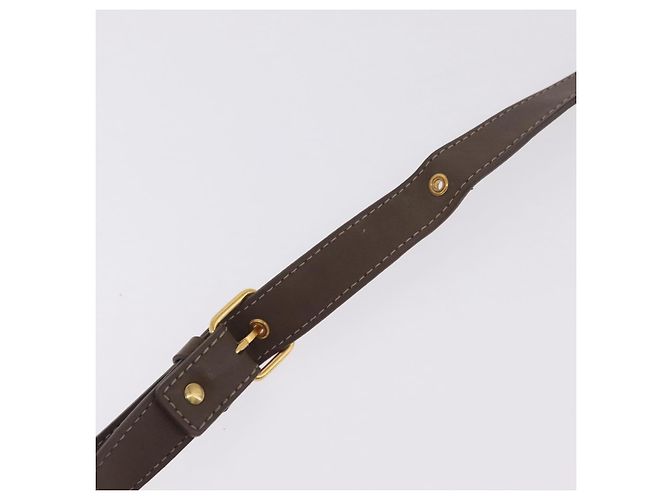 Chloé Chloe Eden Shoulder Bag Leather Gray Gold - vista 11
