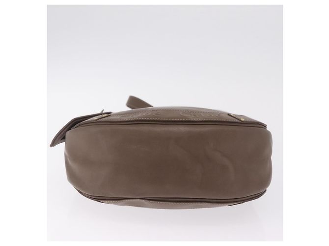 Chloé Chloe Eden Shoulder Bag Leather Gray Gold - vista 12