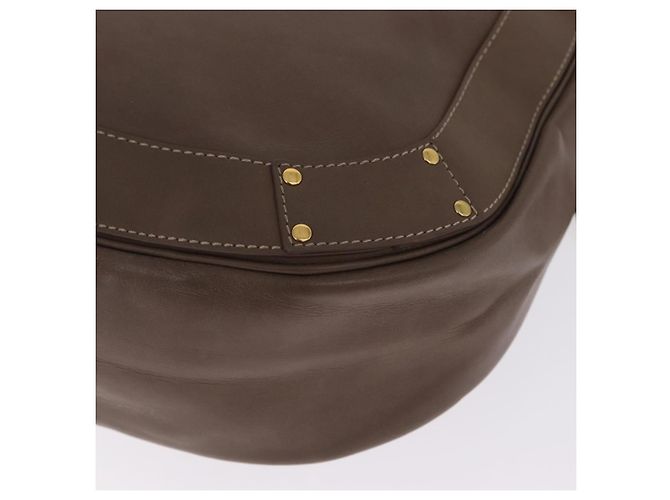 Chloé Chloe Eden Shoulder Bag Leather Gray Gold - vista 16