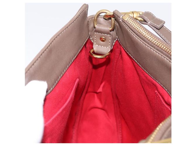 Chloé Chloe Eden Shoulder Bag Leather Gray Gold - vista 21