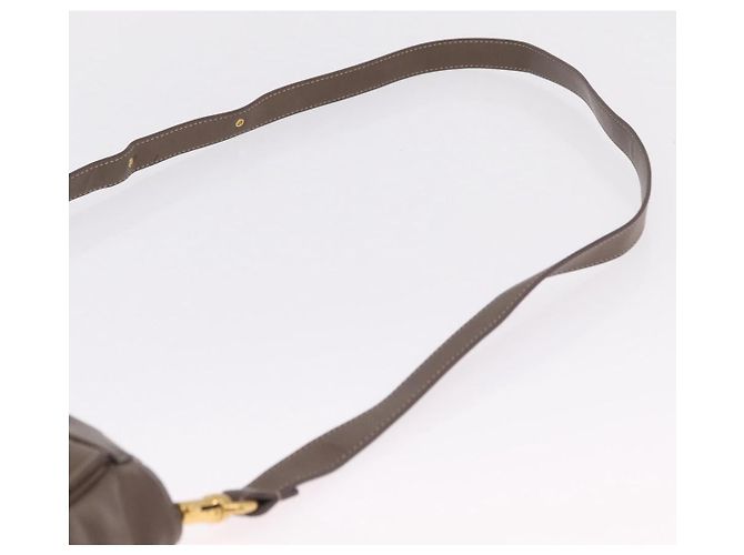 Chloé Chloe Eden Shoulder Bag Leather Gray Gold - vista 9
