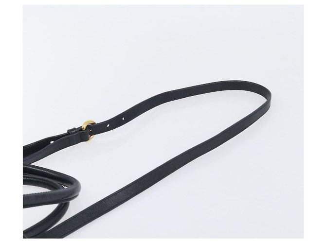Miu Miu Hand Bag Leather 2way Black Gold Tone - vista 15
