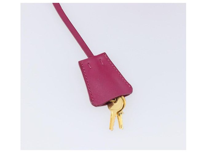 PRADA Chain Shoulder Bag Nylon Pink Gold - vista 10