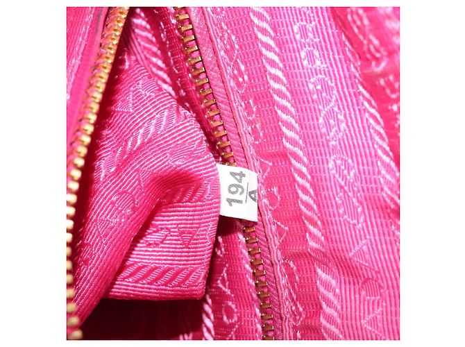 PRADA Chain Shoulder Bag Nylon Pink Gold - vista 12