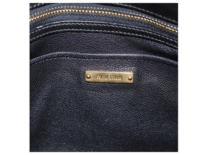 Miu Miu Hand Bag Leather 2way Red Gold - vista 21