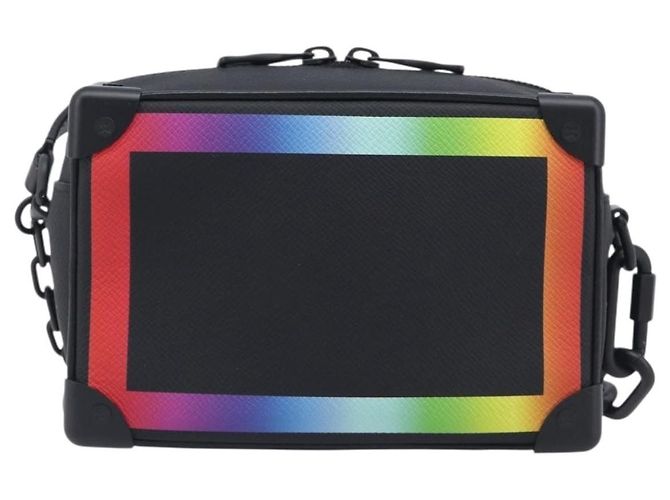 LOUIS VUITTON Taiga Rainbow Mini Soft Trunk Bag Black M30351 LV - vista 2