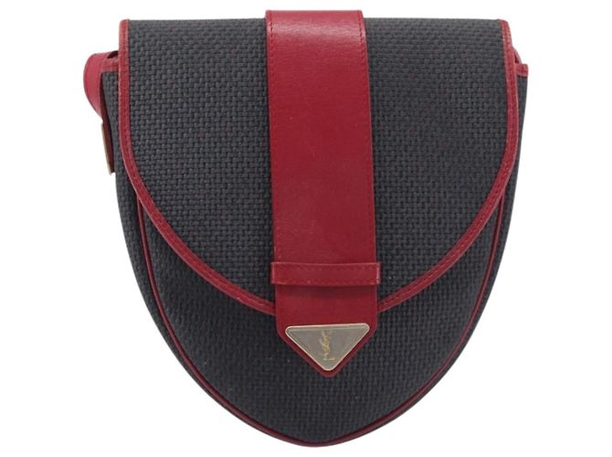 Autre Marque Saint Laurent Shoulder Bag PVC Canvas Black Gold - vista 2
