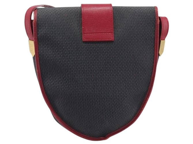 Autre Marque Saint Laurent Shoulder Bag PVC Canvas Black Gold - vista 3